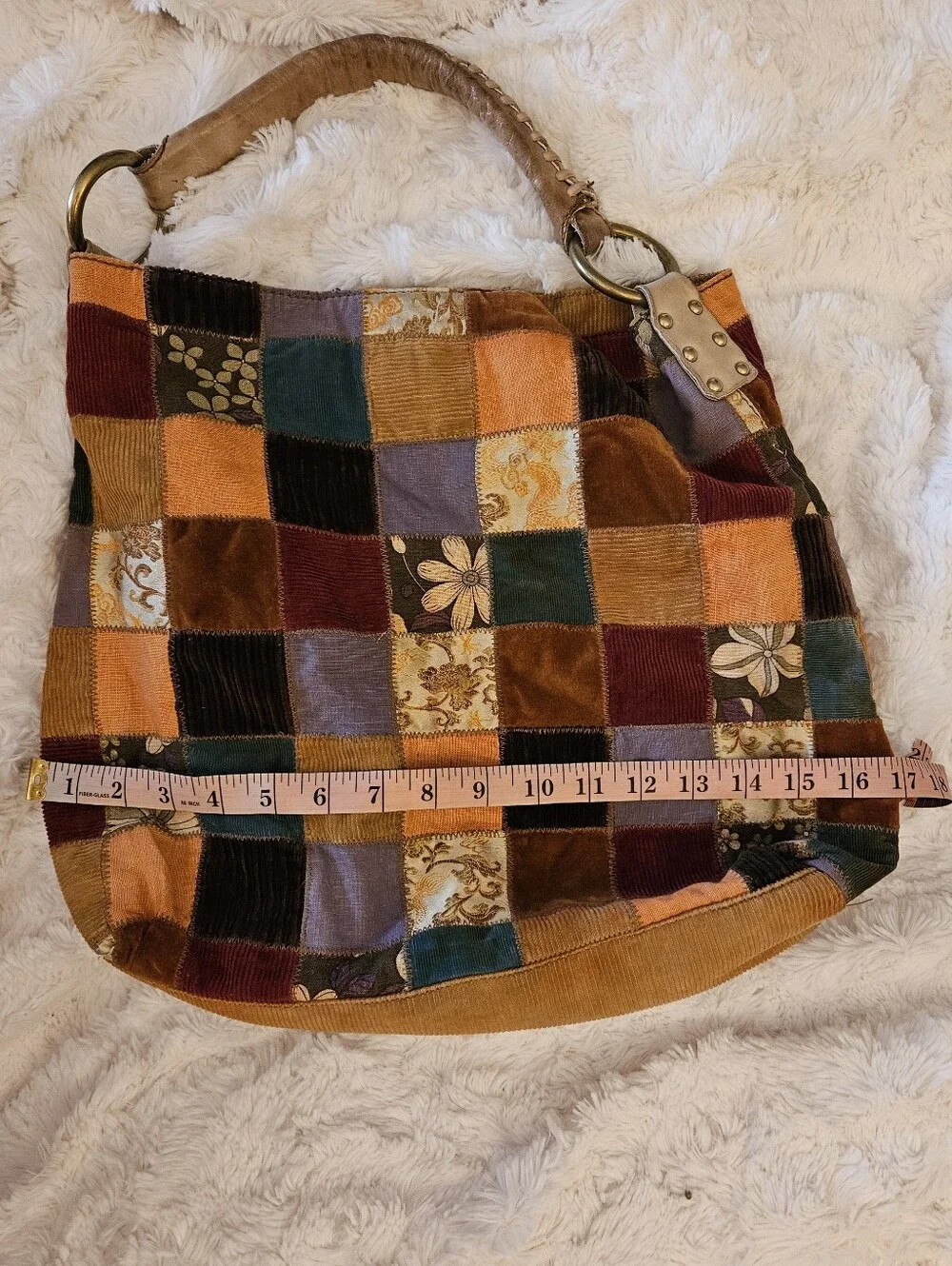 Vintage✨️Lucky Brand Patchwork Multicolor Hobo Bag